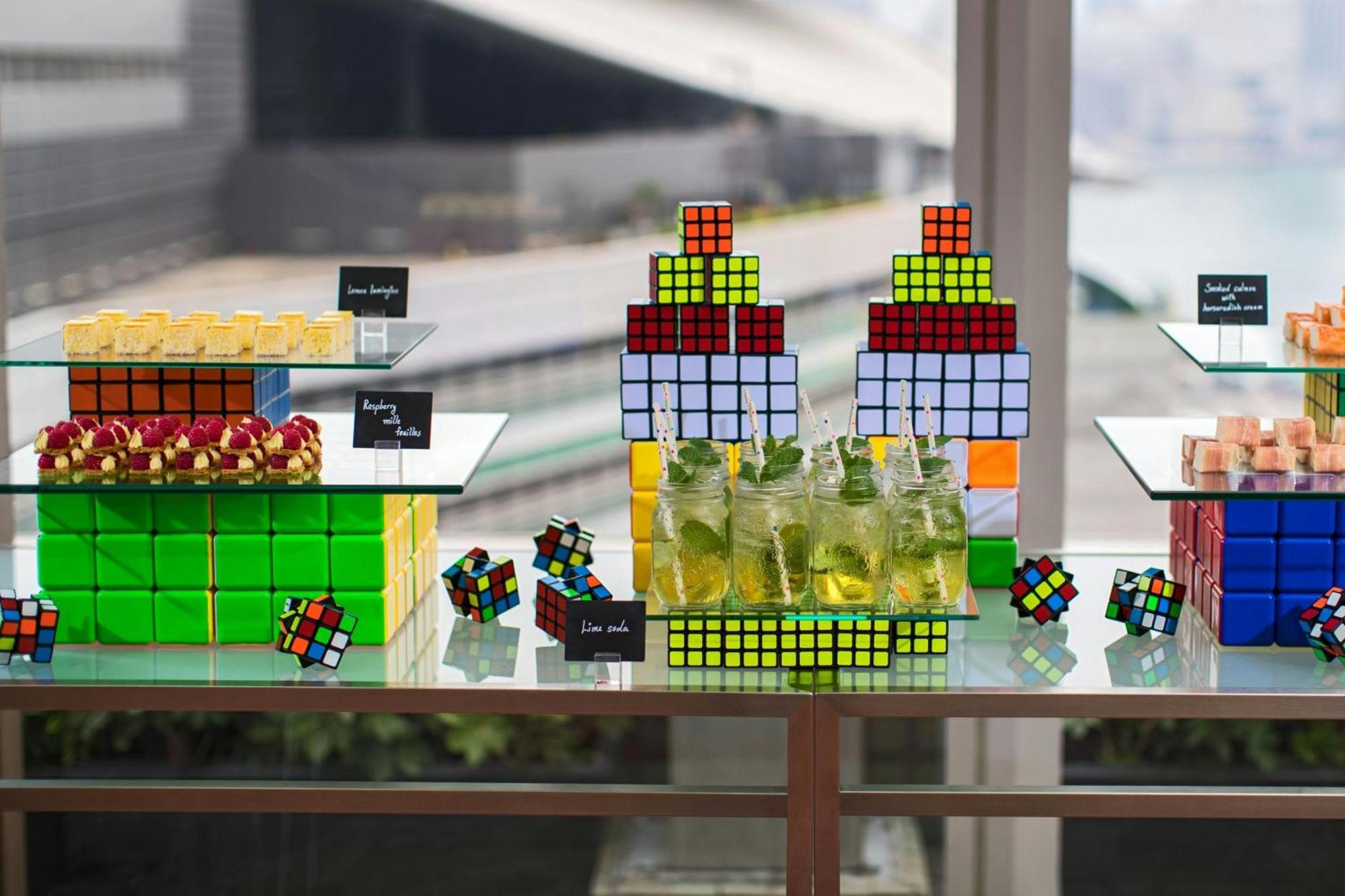 Renaissance Hong Kong Harbour View Hotel Exterior photo A variety of Rubik's Cubes